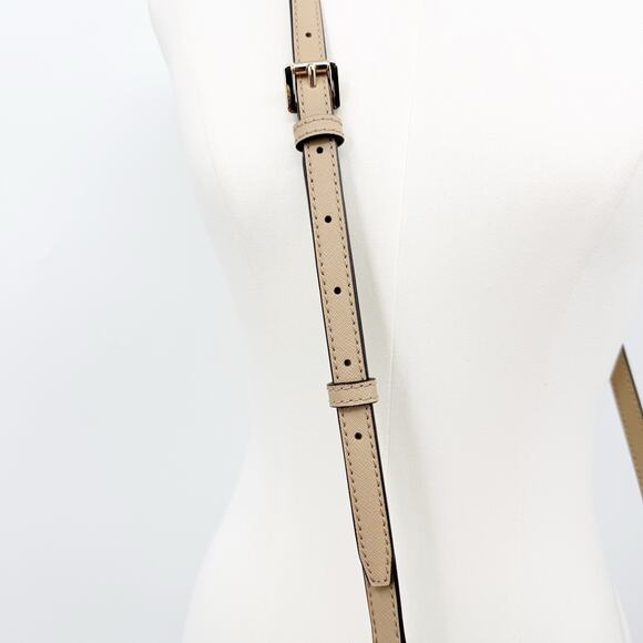 Michael Kors Selma Medium Messenger Camel Leather Crossbody Bag Minimalist Chic - Picture 4 of 12